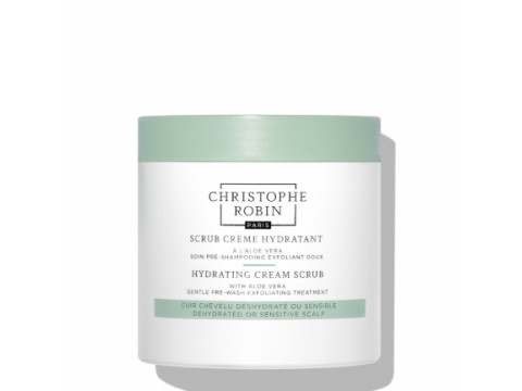 Christophe Robin HYDRATING CREAM SCRUB kreminis galvos odos šveitiklis su alijošiumi, 250ml